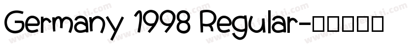 Germany 1998 Regular字体转换